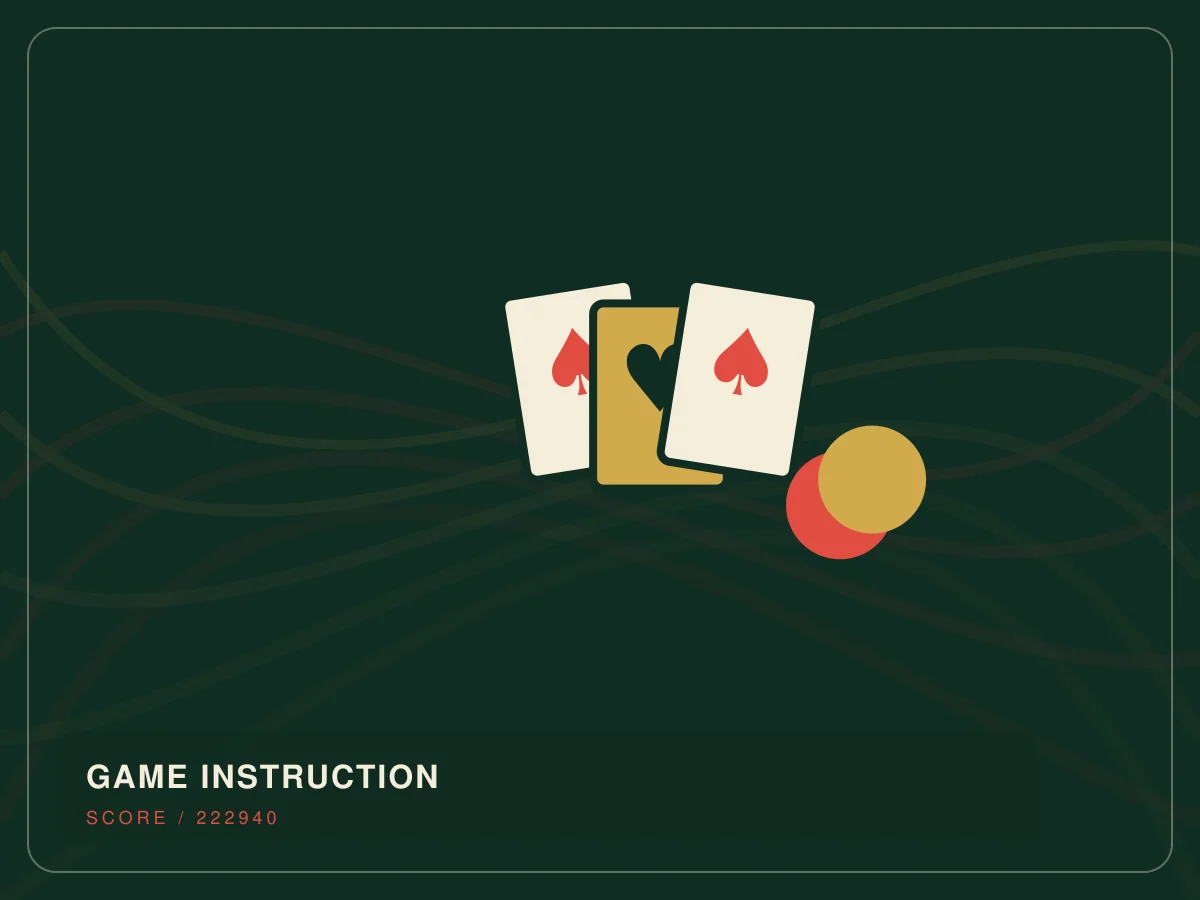 Second abstract visual exploring the commercial character of playthreecardpoker.com
